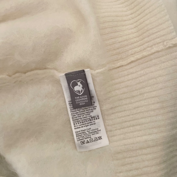 NWT!! J. CREW Brushed Cashmere Cropped Cardigan Sweater Warm Ivory X-Large - Picture 14 of 16